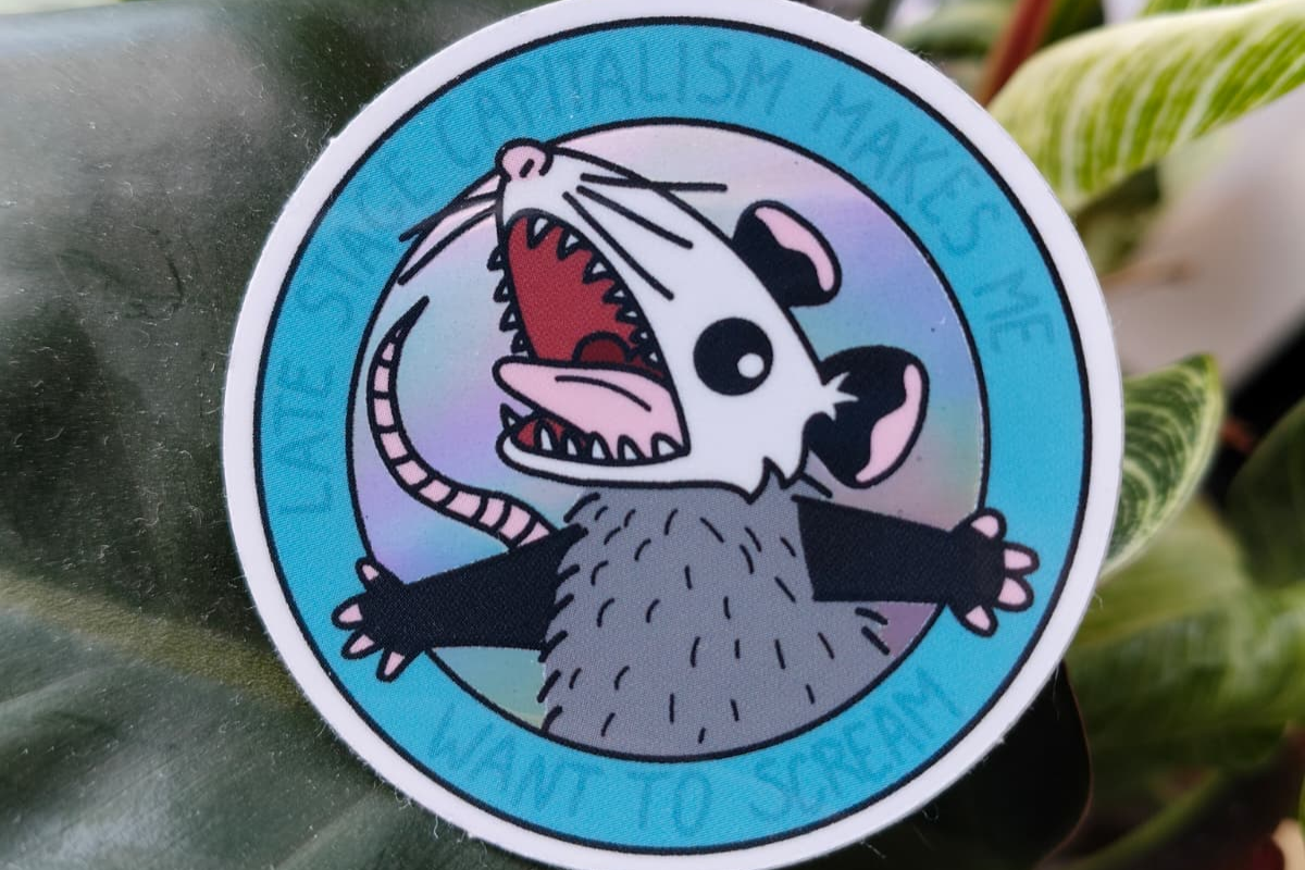 round possum sticker