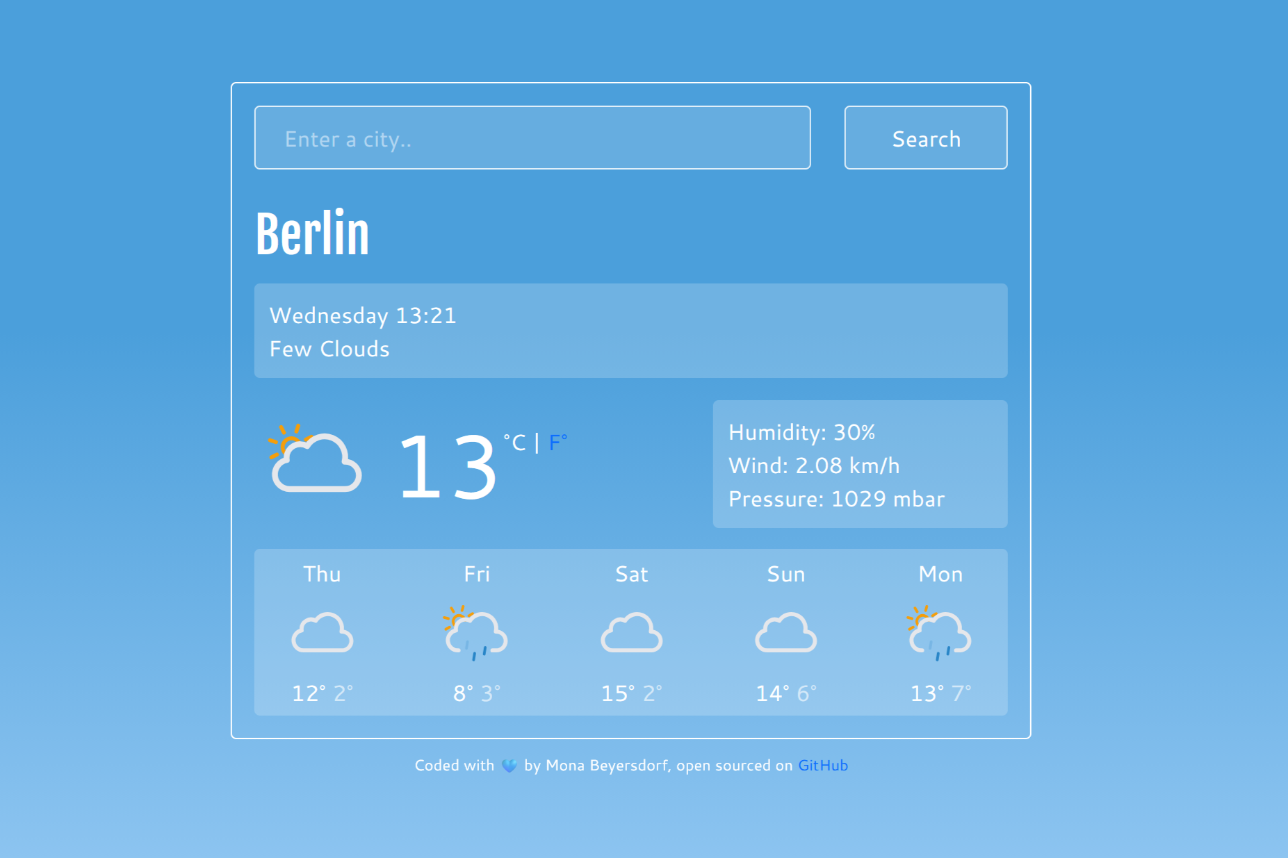 potzblitz weather app