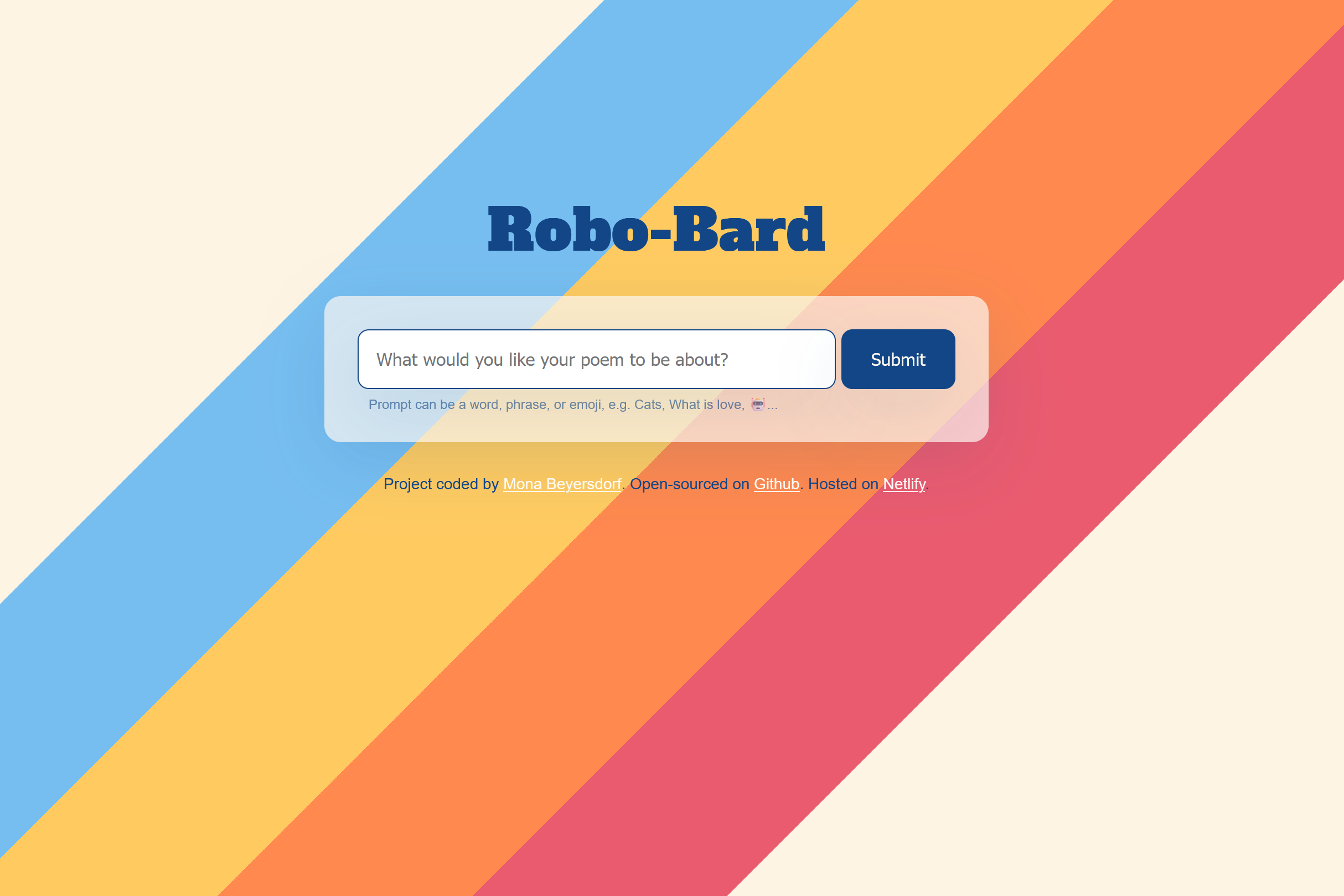 robo bard ai poem generator