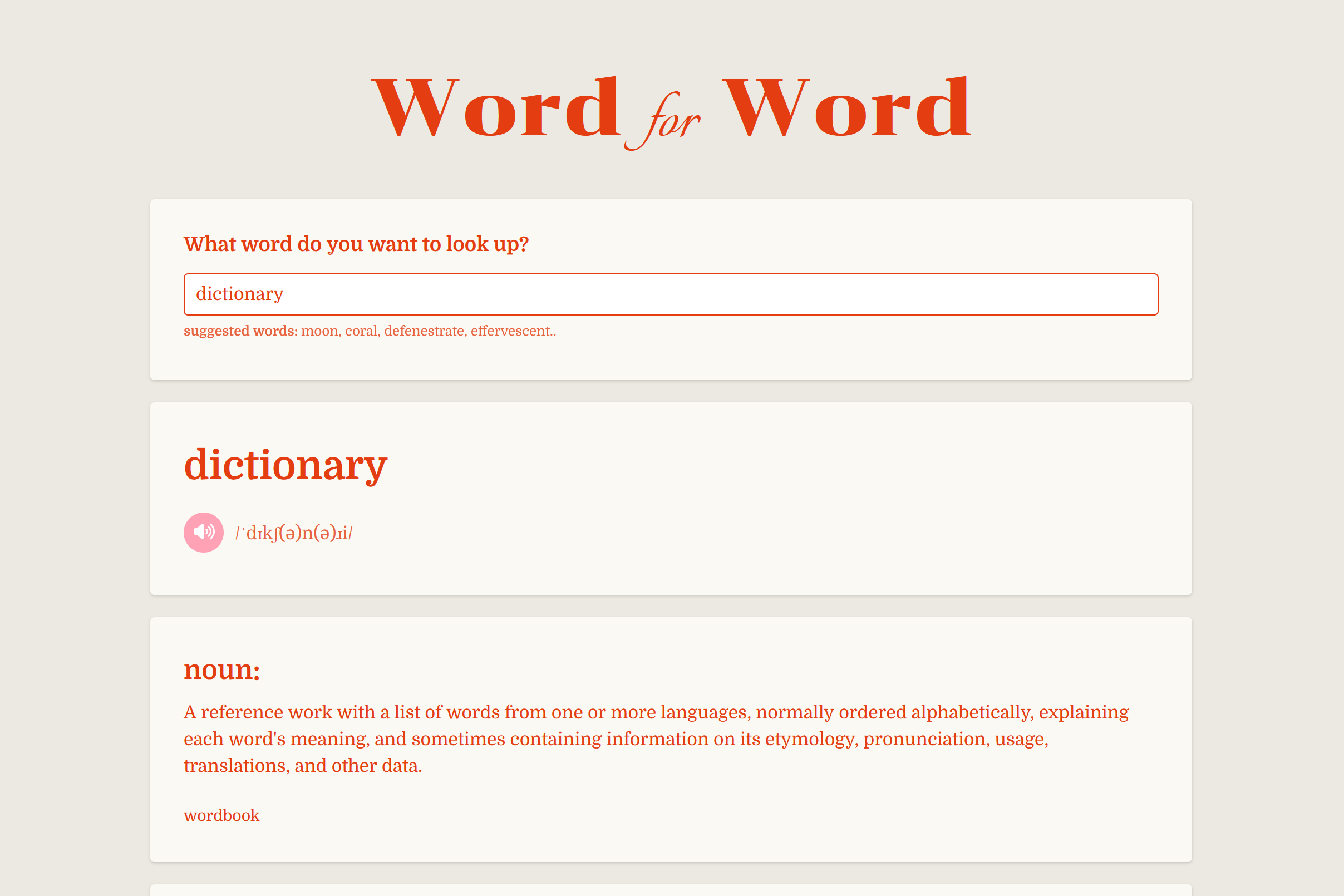 dictionary app